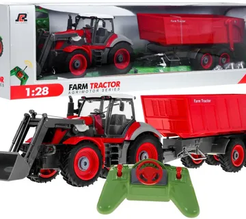 Traktor s prikolicom crveni na daljinsko upravljanje - Pribislavec