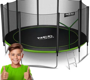Neo-Sport vrtni trampolin 465 cm (15 ft) s vanjskom mrežom i ljestvama - Pribislavec