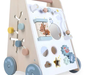 Ecotoys drvena guralica za djecu bijela - Pribislavec