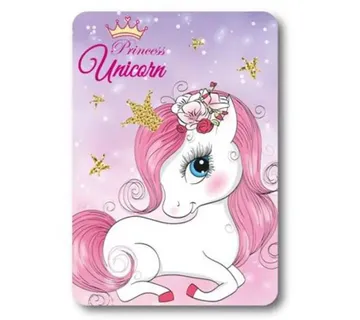 Princess dekica za djecu od flisa Unicorn 100 x 140 cm - Pribislavec