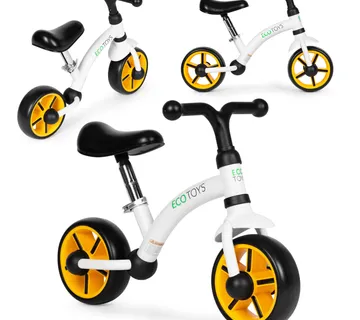 ECOTOYS balansni bicikl za djecu – EVA kotači, podesivo sjedalo, crni - Pribislavec