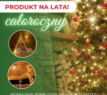 Božićne LED lampice s flash efektom – 300 lampica, toplo bijela + hladno bijeli bljesak - Pribislavec