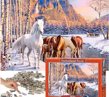 Castorland puzzle divlji konji 500kom. - Pribislavec