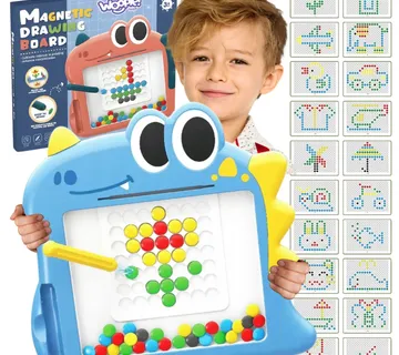 Woopie Montessori magnetna ploča za djecu MagPad, plavi dinosaur - Pribislavec