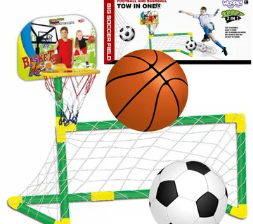 Woopie sportski set 2 u 1 košarka i gol - zeleni - Pribislavec