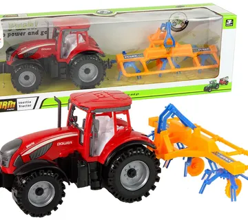 Crveni traktor s grabljama - Pribislavec