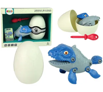 Set dinosaur Mosasaur s jajetom i dodacima plavi - Pribislavec