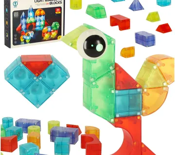 3D magnetne kocke LED svjetleće 32 el. - Pribislavec