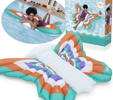 Bestway velika ležaljka za vodu BUTTERFLY 193x176cm 43963 - Pribislavec