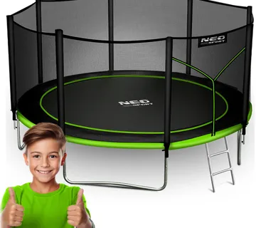 Neo-Sport vrtni trampolin 404 cm (13 ft) s vanjskom mrežom i ljestvama - Pribislavec