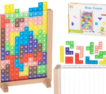 Montessori vertikalni tetris u drvenom okviru - Pribislavec