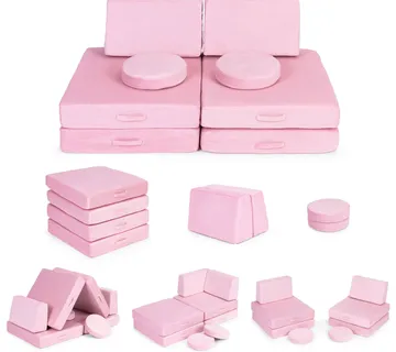 Ecotoys DIY modularna fotelja sa 8 jastuka - pink - Pribislavec