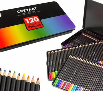 Set od 120 metalnih spremnika umjetničkih bojica - Pribislavec