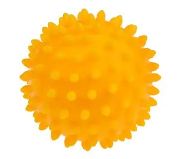 Tullo šiljasta masažna loptica 9cm žuta - Pribislavec