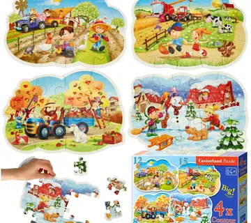 Castorland puzzle 4u1 godišnja doba - Pribislavec