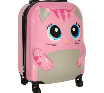 Putni kovčeg za djecu, pink mačka - Pribislavec