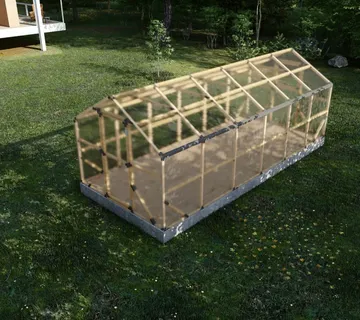 Drveni plastenik CASA XXL 2.6m x 6m, polykarbonat 4mm - Pribislavec