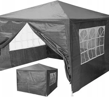 MultiGarden komercijalni vrtni paviljon šator – 3 × 3 m, 4 zida, sivi - Pribislavec