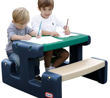 Little Tikes dječji piknik stol – plavo-zeleni, za vrt - Pribislavec