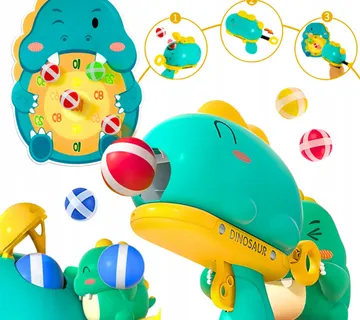 Woopie puška s čičak lopticama i pločom - dinosaur - Pribislavec