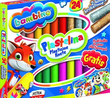 Bambino šareni plastelin 24 boje - Pribislavec