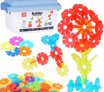 Set šarenih 3D građevnih blokova za djecu, 140 komada - Pribislavec