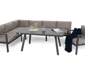 Kutni set u sivoj/taupe boji Miami - Pribislavec