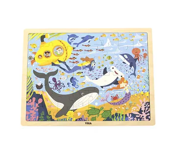 Viga 44583 puzzle na podlozi, 48 dijelova - upoznajemo more i njegove stanovnike - Pribislavec