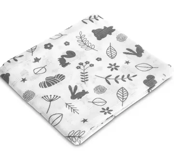 Sensillo muslin pelena 70x80cm lišće - Pribislavec