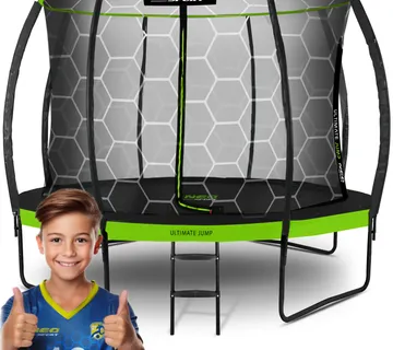 Neo-Sport profilirani vrtni trampolin 435 cm (14 ft) s unutarnjom mrežom - Pribislavec