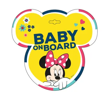 Znak Baby on board Minnie Mouse - Pribislavec