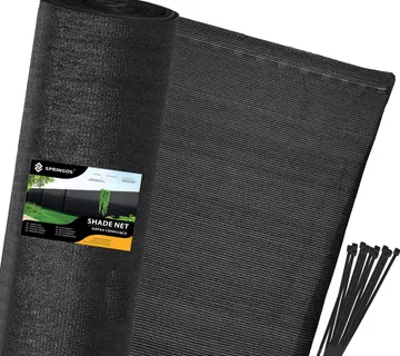 Mreža za sjenilo crna 140 gsm 1,5 x 10 m 50 vezica - Pribislavec