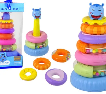 Edukativna piramida šarenih obruča Hippo - Pribislavec