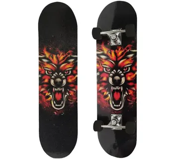 Veliki skateboard s dvostranim printom Lav - Pribislavec