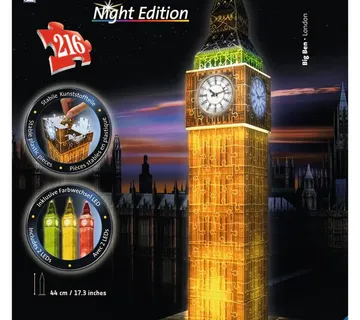 Ravensburger Puzzle 3D Big Ben noću 216kom - Pribislavec
