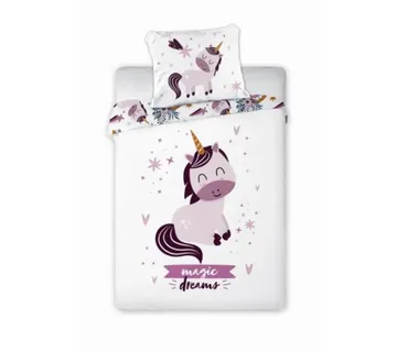 Pamučna posteljina za djecu 100 x 135 cm Unicorn - Pribislavec