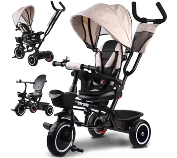 Dječji tricikl 3u1 Tiny Bike bež - Pribislavec