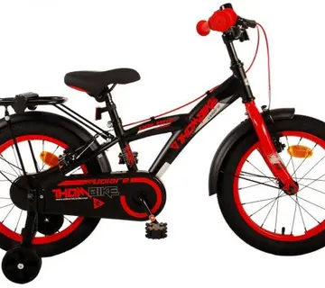 Dječji bicikl Volare Thombike 16" s dvije ručne kočnice crno-crveni - Pribislavec