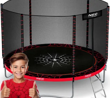 Vrtna trampolina 6 ft / 183 cm s vanjskom zaštitnom mrežom i ljestvama Neo-Sport - Pribislavec