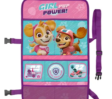 Dječji organizator za auto 2u1 Paw patrol roza - Pribislavec
