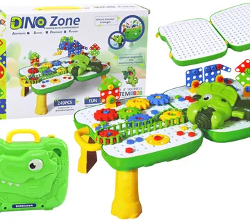 Stolni kovčeg diy set puzzle dinosaur odvijač 249 komada. - Pribislavec
