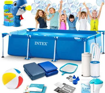 Intex okvirni montažni bazen 300 x 200 x 75 cm 15u1 , gratis aparat za mjehuriće - Pribislavec