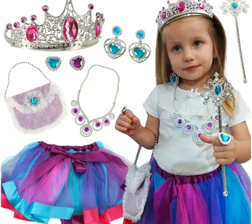 Kostim princeza s krunom i torbicom 9 elemenata - Pribislavec