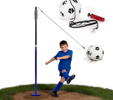 MOVEPRO nogometni set za trening na užetu s stupom, oprugom, loptom i pumpom. - Pribislavec