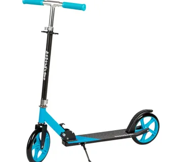 Romobil za djecu i tinejdžere, sklopivi, s podesivom visinom upravljača 85,5–95,5 cm, kotači 200 mm, plavi - Pribislavec