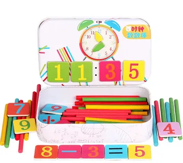 Montessori set za učenje prepoznavanja vremena i računanje - Pribislavec