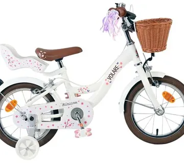 Volare dječji bicikl Blossom 14″ bijele boje, s dvije ručne kočnice - Pribislavec
