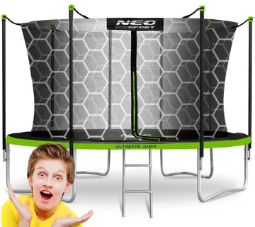 Neo-Sport vrtni trampolin 374 cm (12 ft) s unutarnjom mrežom i ljestvama - Pribislavec