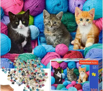 Castorland puzzle mačići u vuni 300kom. - Pribislavec