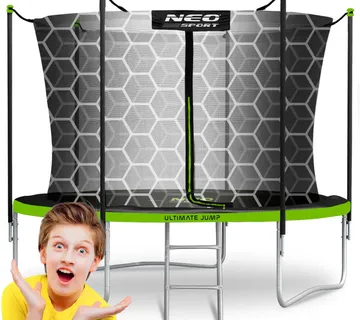 Neo-Sport vrtni trampolin 312 cm (10 ft) s unutarnjom mrežom i ljestvama - Pribislavec